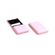 Business Card Case w/ Flip Top, Pink Leather,